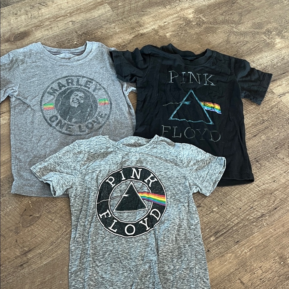 Pink Floyd Kids T-Shirt - Gray and Black with Rainbow